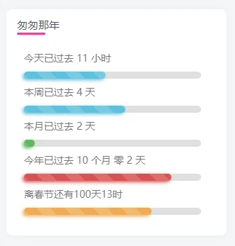 子比主题美化-给子比侧边加一个人生倒计时-清欢网创
